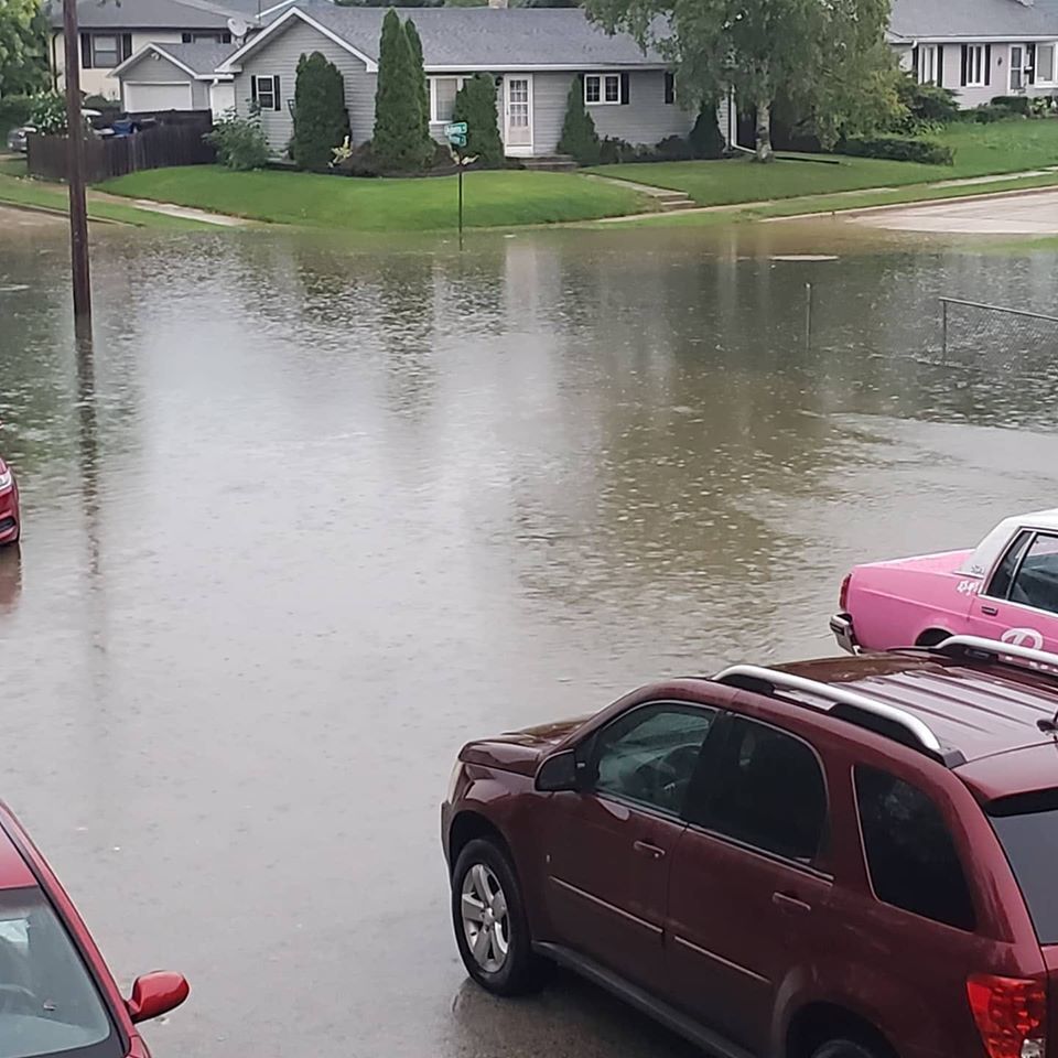 Some flooding